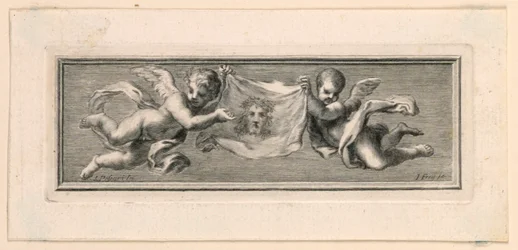Vignettes with Angels and Instruments of the Passion