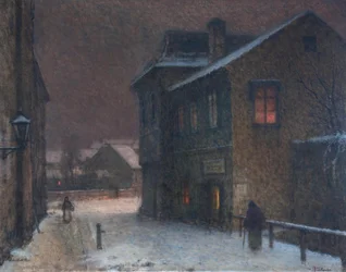 Street in Snow, 1907-1909