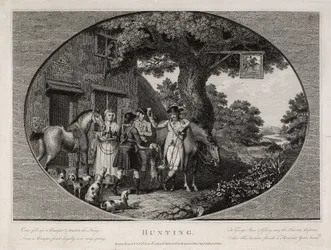 Hunting, engraved by Robert Pollard