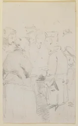 A Group of Figures around a Brazier
