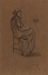 Female Figure, Seated, 1870-1873