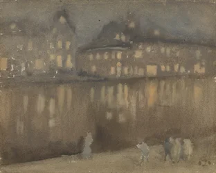 Grand Canal, Amsterdam, Nocturne