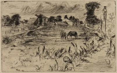 Landscape with Horses