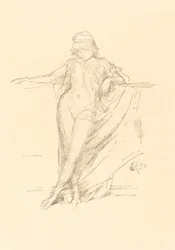 Little Draped Figure, Leaning