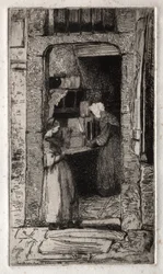 Twelve Etchings from Nature: La Marchande de Moutarde, 1858