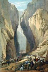 British army entering the Bolan Pass from Dadur, First Anglo-Afghan War