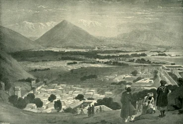 The Bala Hissar and City of Kabul from the Upper Part of the Citadel