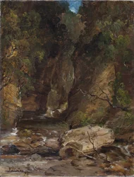 Rocks and Trees with Stream