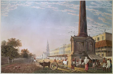 Writers Buildings, Calcutta, Engraved by Robert Havell, Pub. 1824