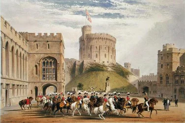 The Quadrangle Looking West - the Emperor of Russia and Prince Albert (1819-61)