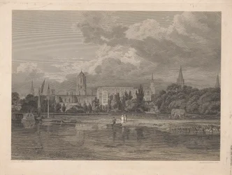 South View of Christ Church, etc. from the Meadows