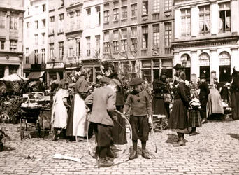 Boys with Hoops at a Market, Rotterdam