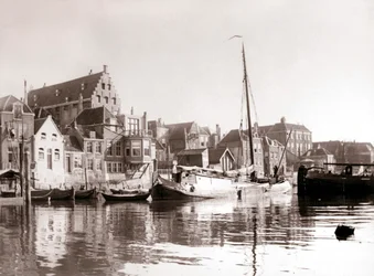 Canal Boats, Dordrecht, Netherlands, 1898
