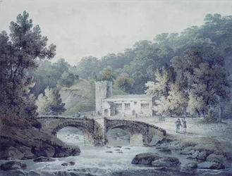 Church and Bridge, Hubberholme, Yorkshire