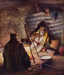 A House of Hair, Interior of Bedouin Tent