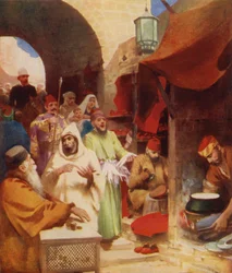 An Oriental Bazaar Street