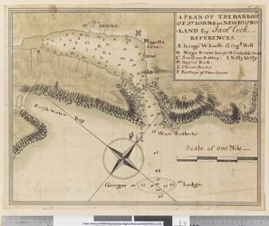 A Plan of the Harbour of St Johns in Newfoundland