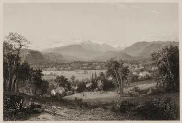 Mount Washington from the Valley of Conway (after John F. Kensett, engraved by James Smillie, printed by J. Dalton)