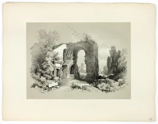 Aliscamps, W. Arles, from Picturesque Selections