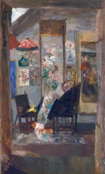 Skeleton with chinoiseries around
