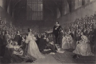 The Trial of Thomas, Earl of Strafford, in Westminster Hall, 1641