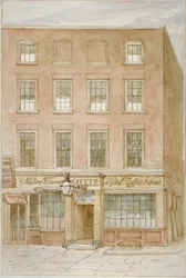 The Mitre Tavern, coffee house and hotel on Mitre Court, Fleet Street, City of London