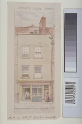 View of Mitre Court, Fleet Street, showing John