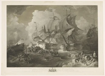 Victory of the English Fleet over the French Fleet, 1794