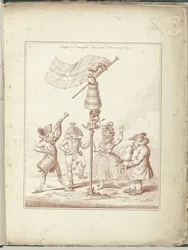 Title print of the series Hollandia Regenerata, 1795