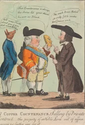 A Copper Countenance, Selling by Private Contract, The Property of a Noble Lord Out of Office Having No Further Use for It