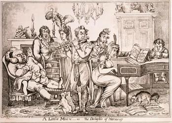 A Little Music or The Delights of Harmony, Engraved by William Brocas, Printed in London by J. Sidebotham