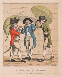 A Meeting of Umbrellas, pub. 1782