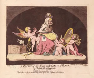 A Vestal of -93, trying on the Cestus of Venus, pub. 1793