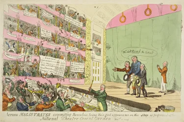 Acting Magistrates Committing Themselves, Being Their First Appearance as Performed at the National Theatre Covent Garden