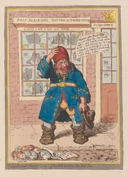 La Bonnet Rouge or John Bull evading the Hat Tax, pub. 1797