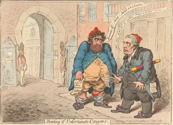 Meeting of Unfortunate Citoyens. “Dismay of Two Disgraced Patriots”