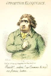Opposition Eloquence, Published by Hannah Humphrey in 1795 (detail)