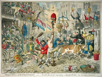 Promised Horrors of the French Invasion, published by Hannah Humphrey
