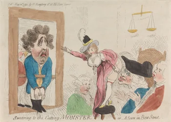 Swearing to the Cutting Monster or - A Scene in Bow Street