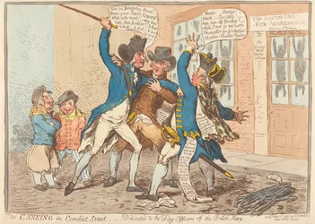 The Caning in Conduit Street - Dedicated to the Flag Officers of the British Navy