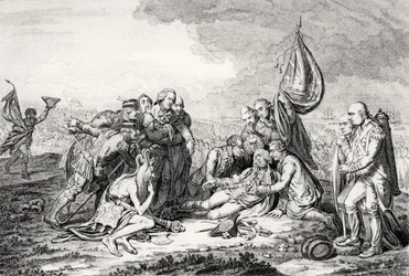 The Death of the Great Wolfe, pub. by H. Humphrey, 1795