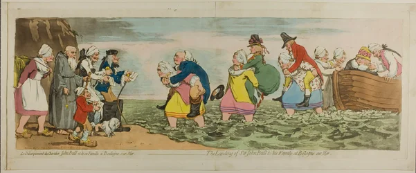 The Landing of Sir John Bull & His Family, at Boulogne sur Mer