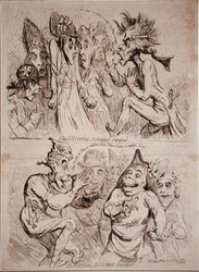 The National Assembly petrified, and The National Assembly Revivified, published by S.W. Fores in 1791