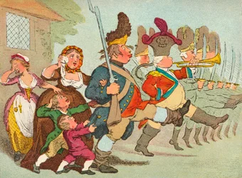 John Bull going to the Wars, c18th century, 1902