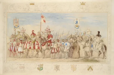 William Earl of Craven, Knight of the Griffin and Henry de la Poer Beresford, Marquis of Waterford, Knight of the Dragon, 1839