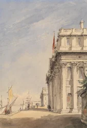 The Facade of the Royal Naval College, Greenwich