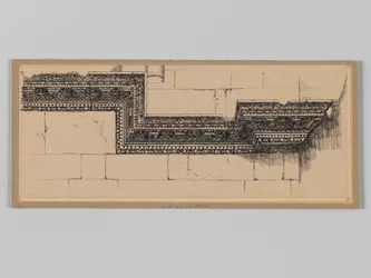 Antique Cornice in the Church of the Holy Sepulchre, Jerusalem, illustration from The Life of Our Lord Jesus Christ