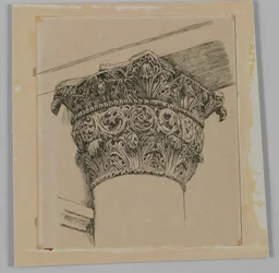 Capital from the Mosque of El-Aksa, illustration from The Life of Our Lord Jesus Christ