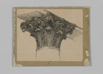 Capital from the Mosque of El-Aksa, illustration from The Life of Our Lord Jesus Christ