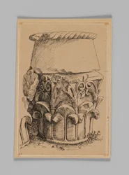 Corinthian Capital from the Tomb of Queen Helen, illustration from The Life of Our Lord Jesus Christ